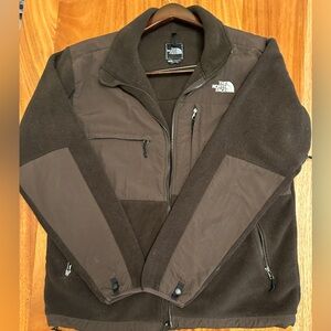 The North Face brown Fleece zip up